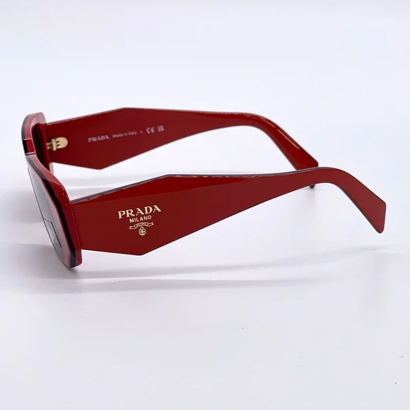 NEW PR17WS 12N5S0 PRADA SUNGLASSES SPR 17W RED UNISEX EYEWEAR PRADA PR 17WS - Picture 7 of 15